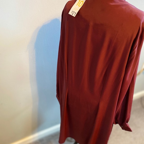 Burgundy Dress Shirt - Picture 3 of 5